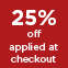 25% off applied at checkout - Red