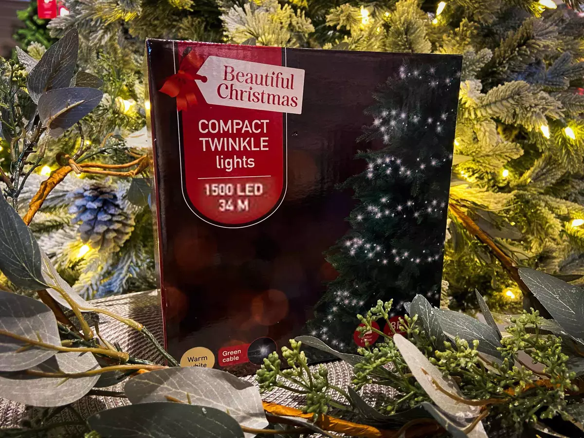 LED Compact Twinkle Lights - Warm White - 1500 - image 2