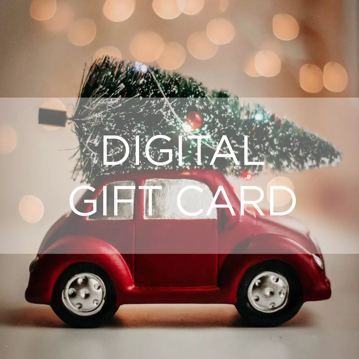 Digital Gift Card - Christmas Car