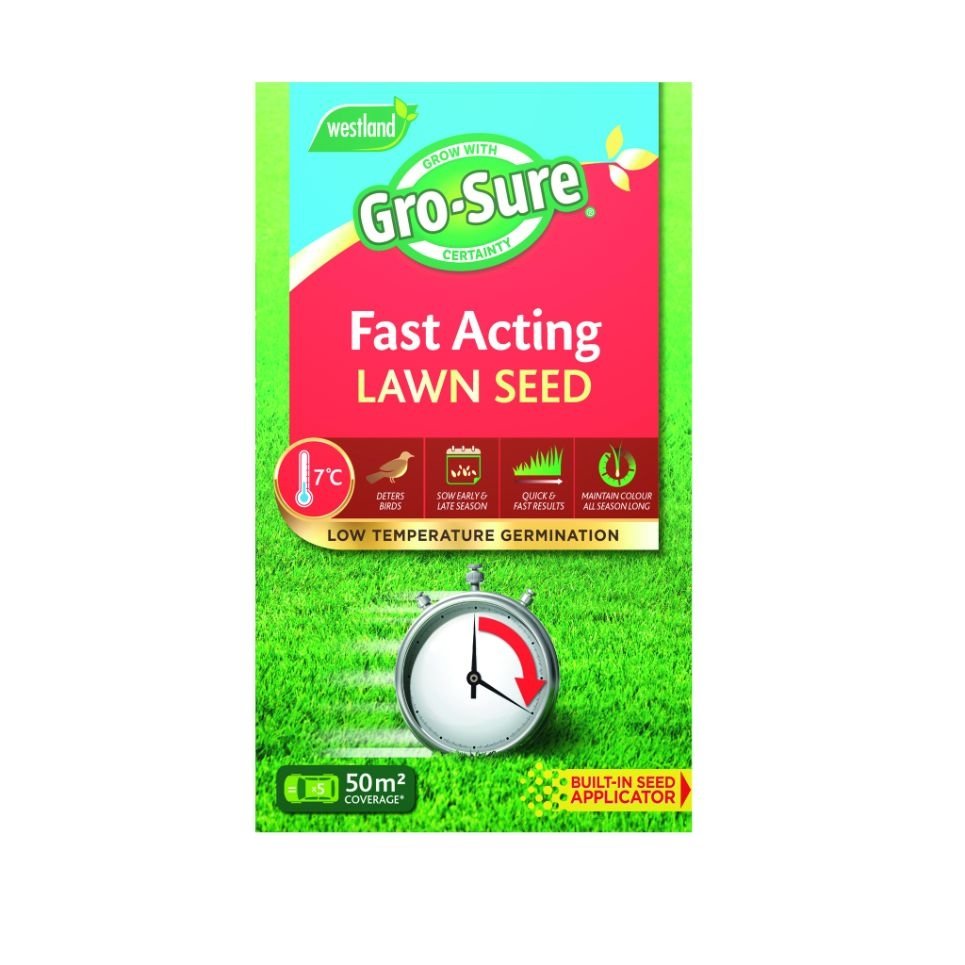 Gro-Sure Fast Acting Lawn Seed 50 sq m
