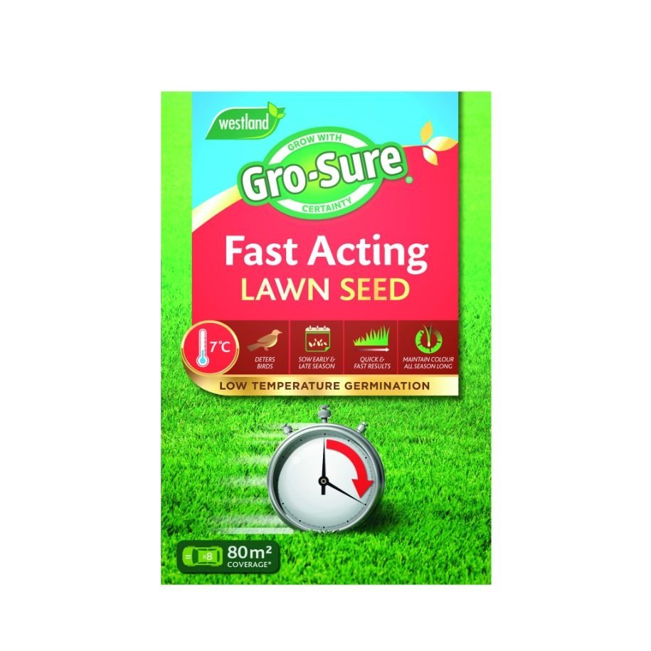 Gro-Sure Fast Acting Lawn Seed 80 sq m