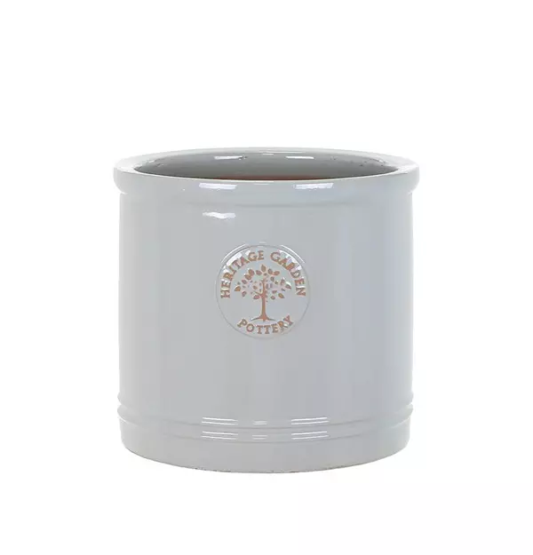 Heritage Cylinder Pastel Grey 38cm Frosts