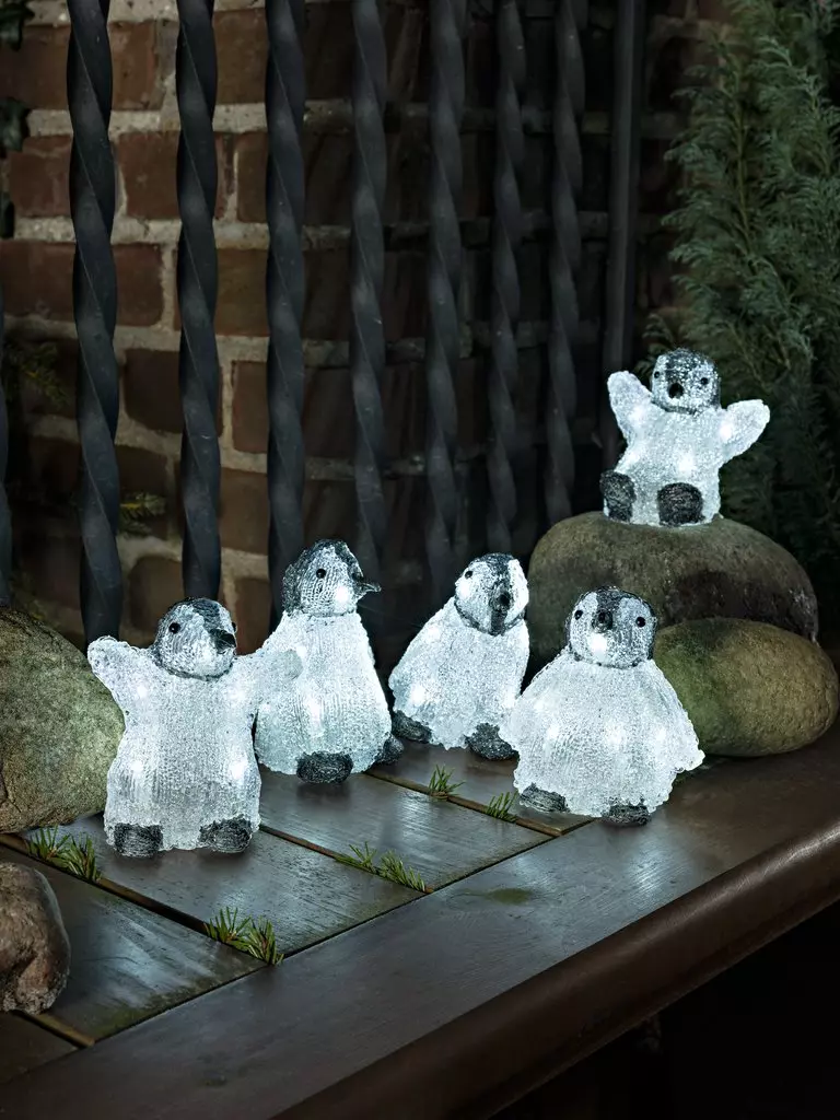 LED Baby Penguins - Set of 5