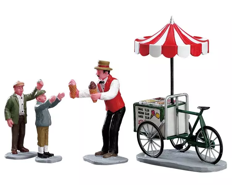 Lemax - Gelato Cart - set of 4