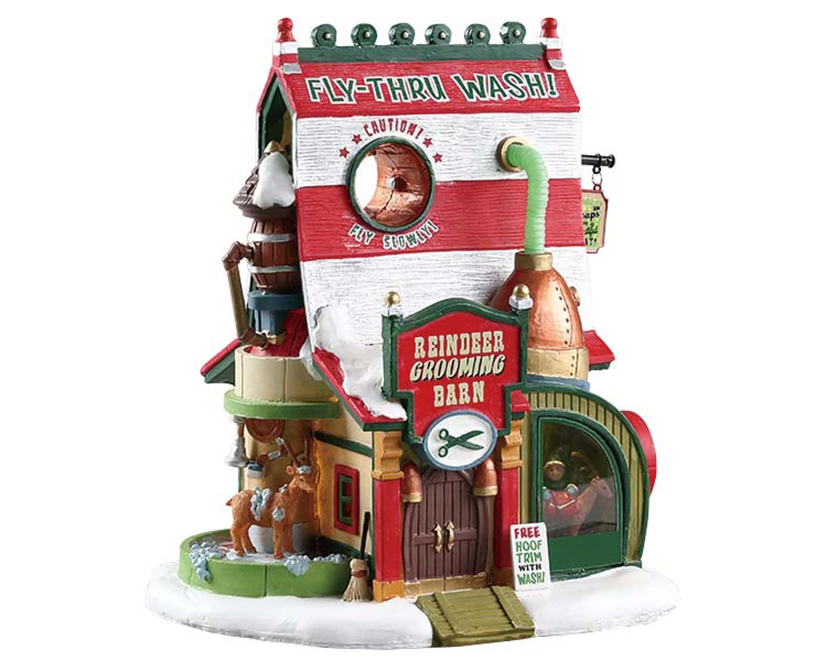 Lemax - Reindeer Grooming Barn