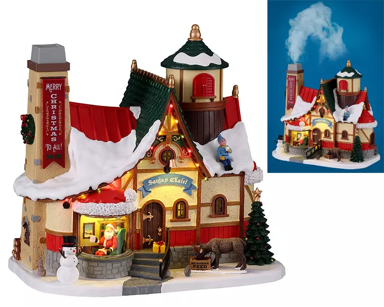 Lemax - Santa's Chalet + Adaptor