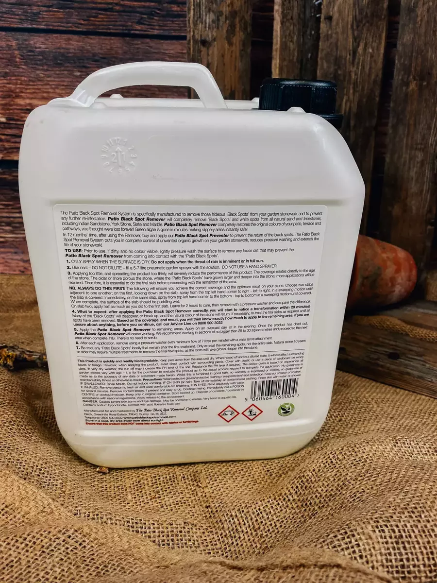 Patio Black Spot Remover Natural Stone 4L Frosts