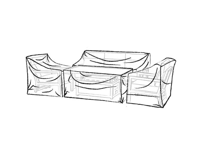 Protective Cover - Sofa Set - 3 Seat - image 2