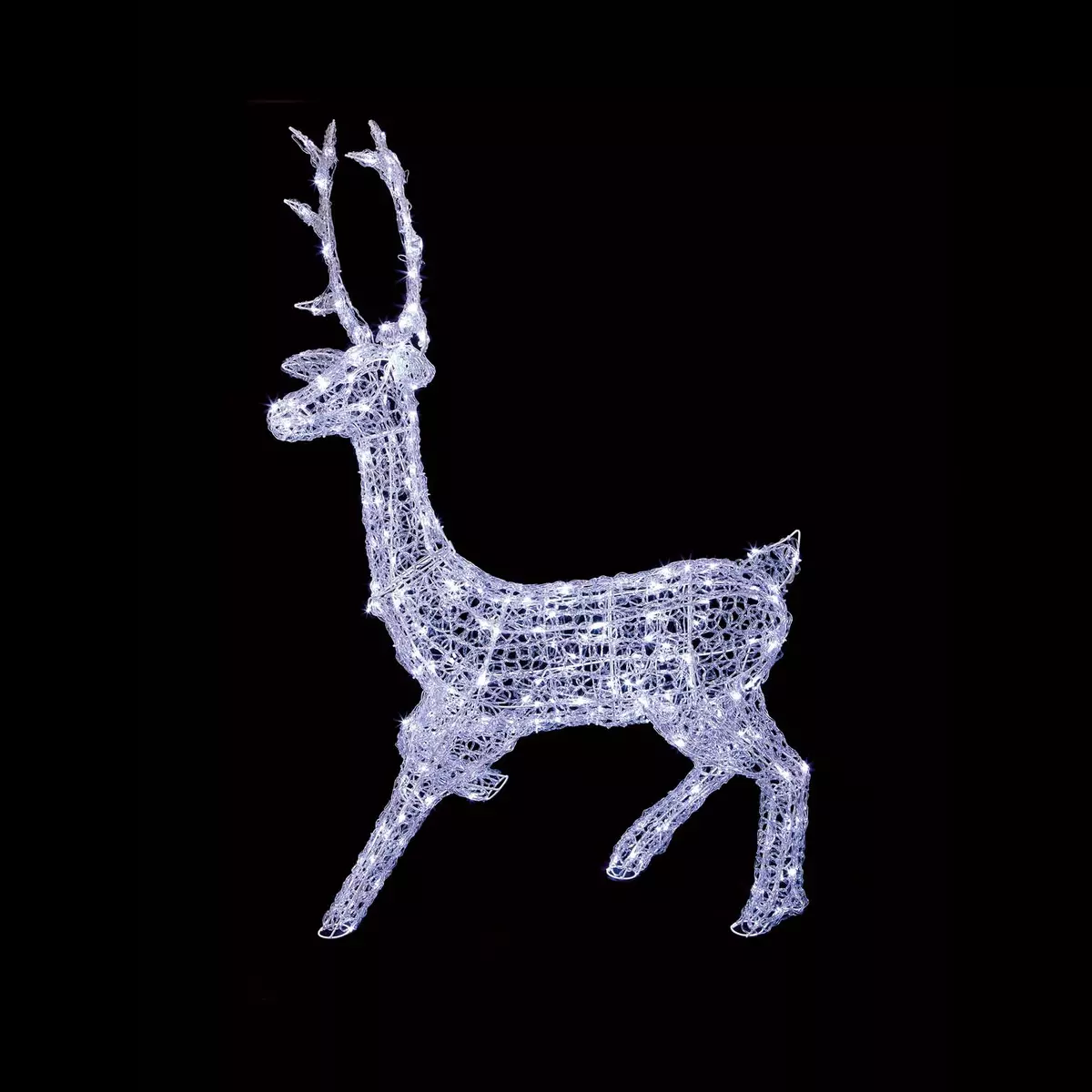 Soft Acrylic LED Reindeer - Cool White - 1.4m