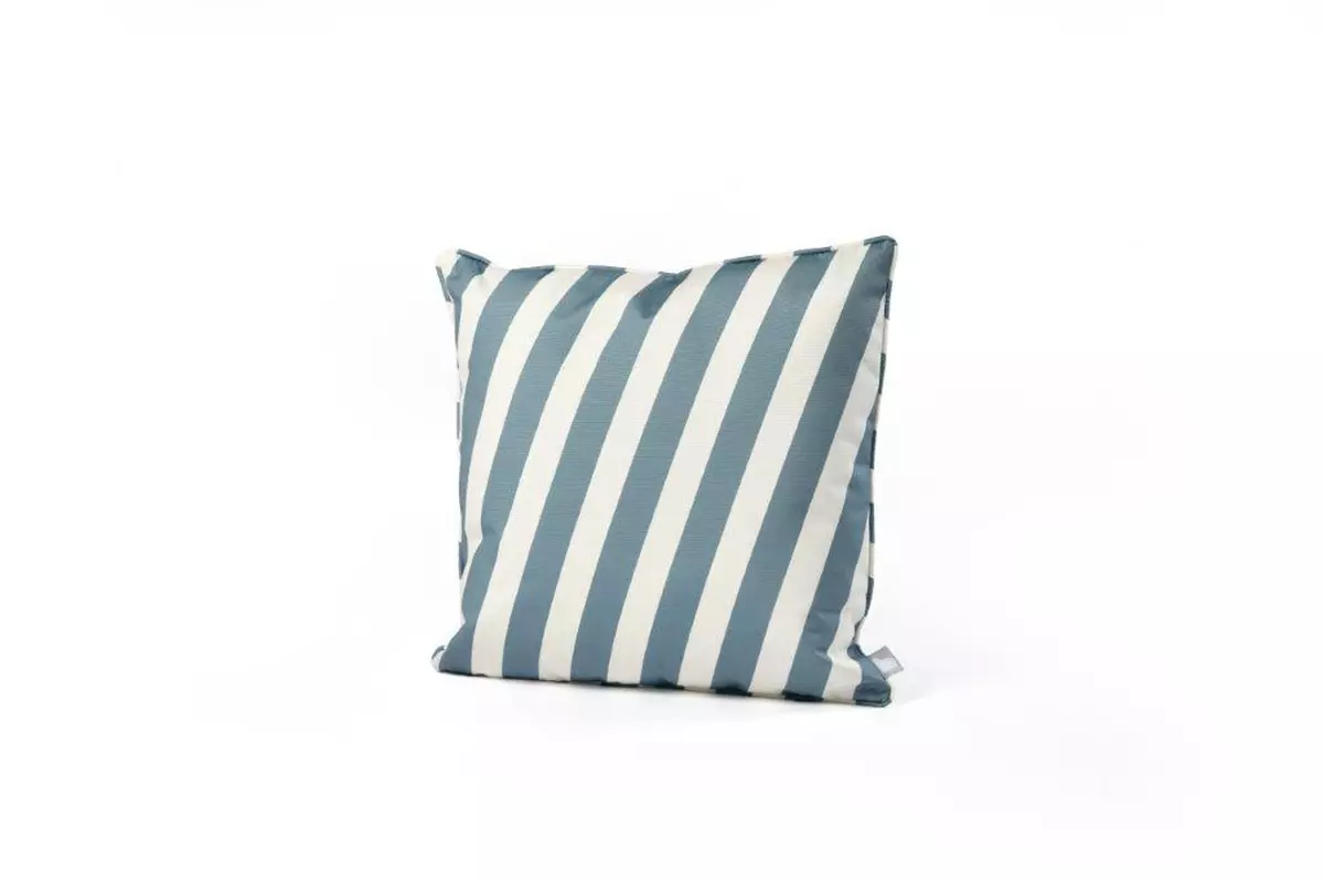Splash-proof Cushion - Oblique Stripe Sea Blue