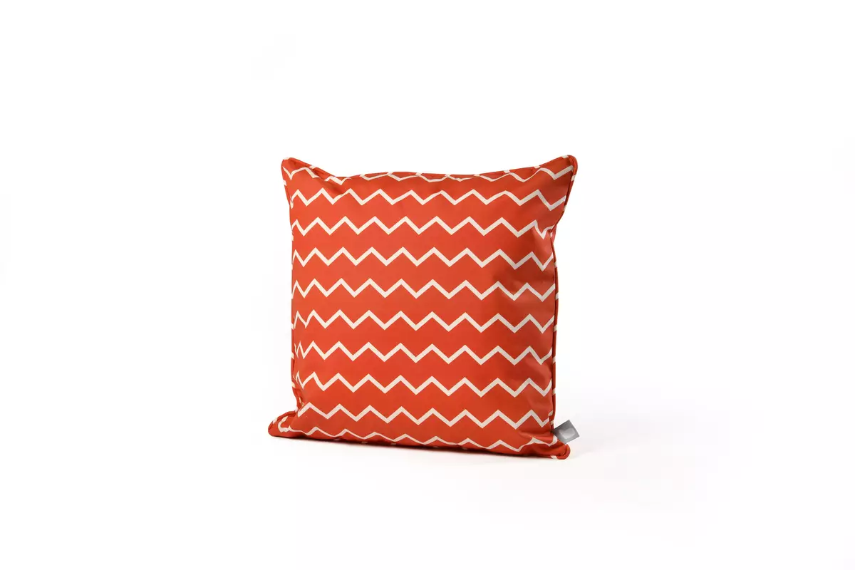 Splash-proof Cushion - Zigzag Orange