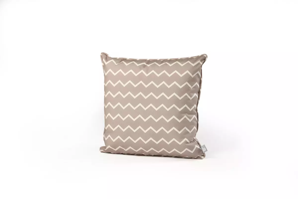 Splash-proof Cushion - Zigzag Silver Grey