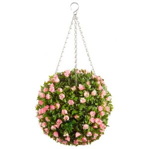 Topiary Pink Rose Ball 30 Cm - image 1