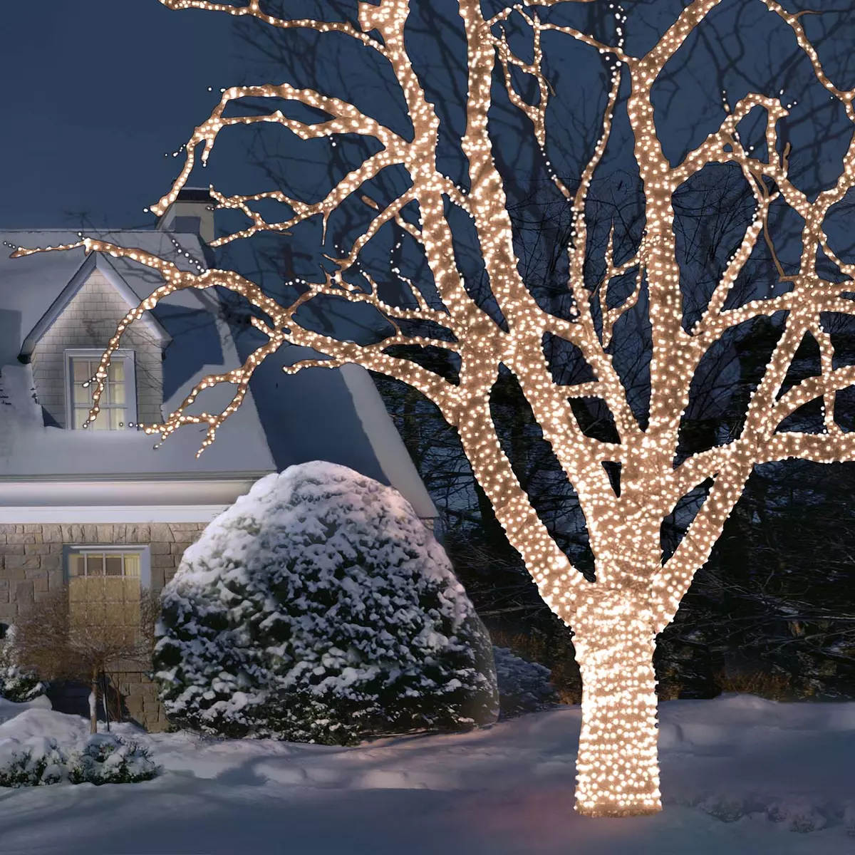 Warm White Twinkling Connectable LED Lights - 300 - image 1