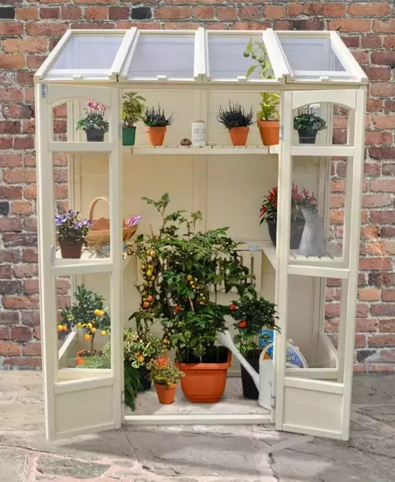 Victorian Tall Wall Greenhouse with Auto Vent - image 1